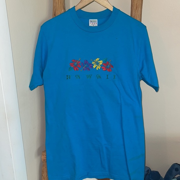 RARE Vintage 1990s Hawaii Stitched T-shirt - Picture 2 of 5